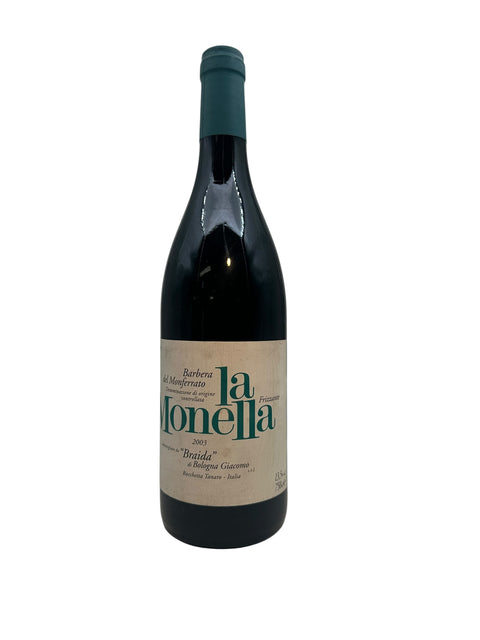 Flaske af La Monella Braida 2003 rødvin