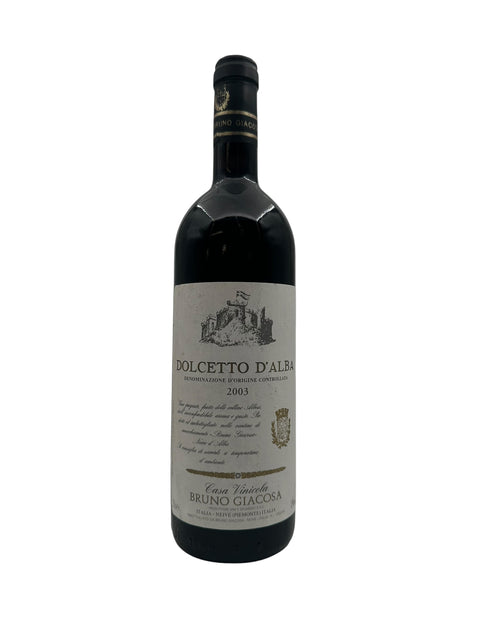 Dolcetto d'Alba Bruno Giacosa 2003 flaske