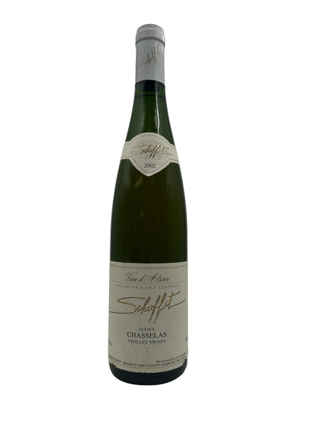Flaske af Chasselas Schoffit 2002 hvidvin