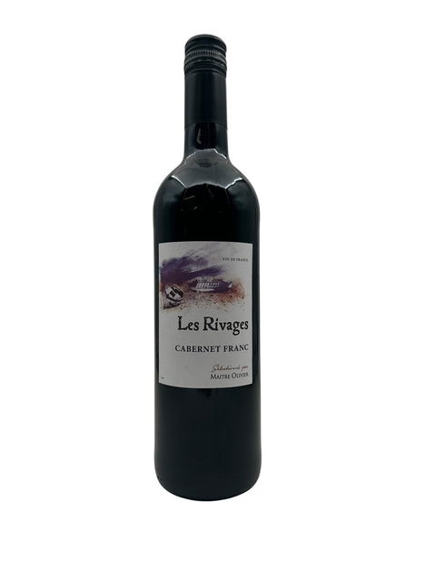 Flaske af Les Rivages Cabernet Franc rødvin