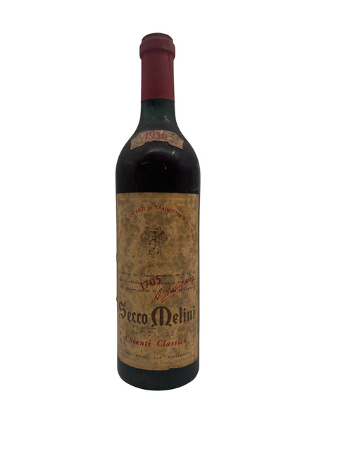 Flaske af Chianti Classico Secco Melini 1956 rødvin