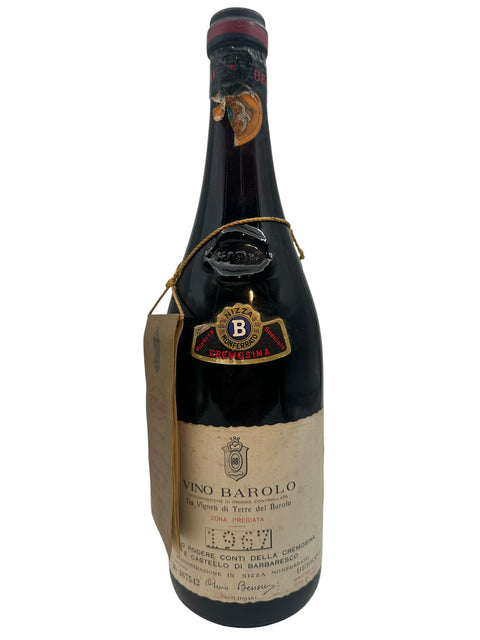 Bouteille de Vino Barolo Conti della Cremosina 1968