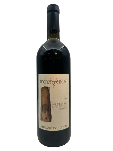 Bottle of Monte Venerè Romano Dogliotti 1999 Barbera d'Asti wine