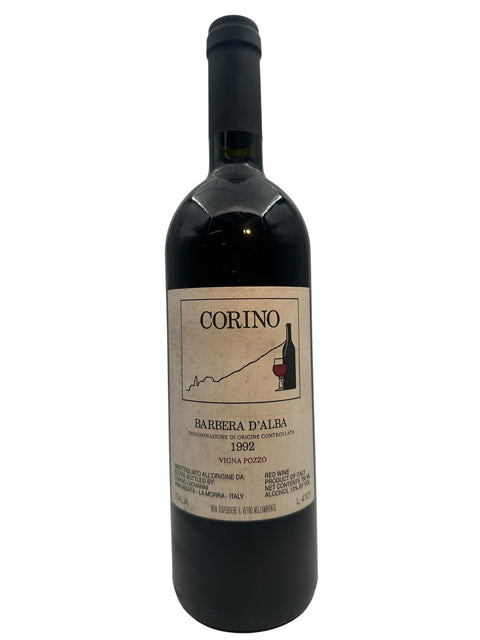 Bottle of Barbera d'Alba Corino 1992 red wine