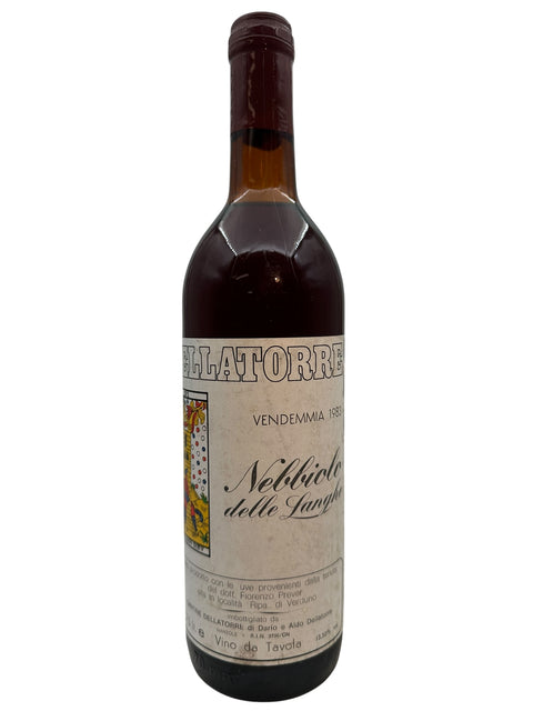 Bottle of Nebbiolo delle Langhe from Dellatorre, vintage 1983