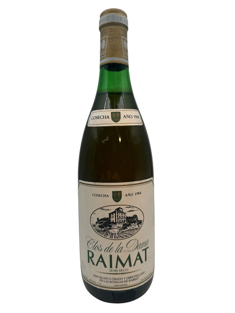 Bottle of Clos de la Dama Raimat 1984 white wine