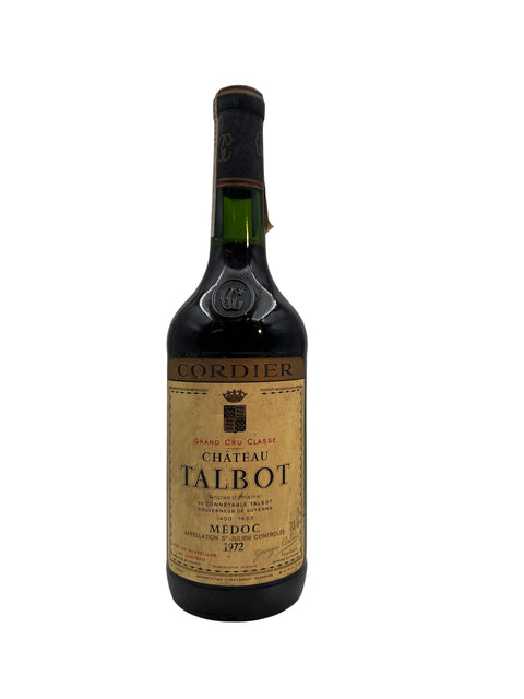 Flaske af Talbot Château 1972 rødvin