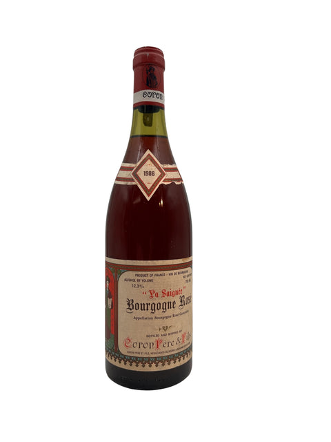 Flaske af La Saignee Bourgogne 1986