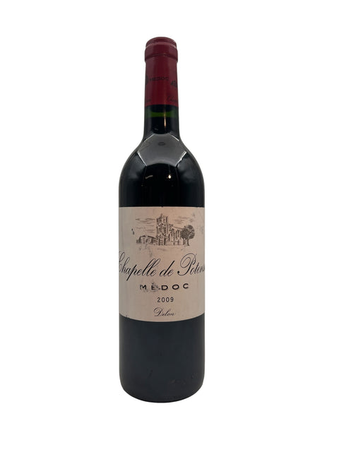Fles rode wijn Chapelle de Potensac Delon 2009