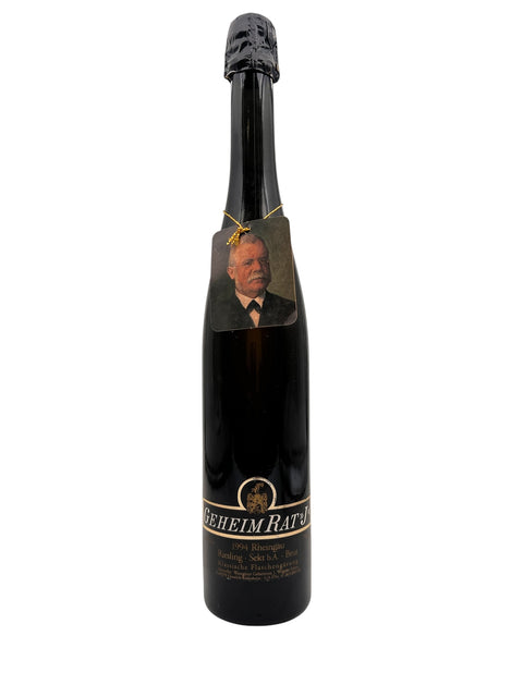 Fles mousserende wijn Geheimrat J Wegeler 1994