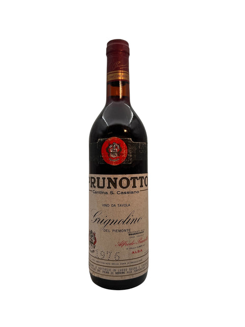 Fles Grignolino Alfredo Prunotto 1976 rode wijn