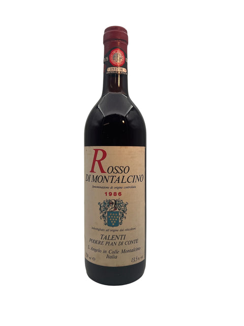 Fles Rosso di Montalcino Talenti uit 1986