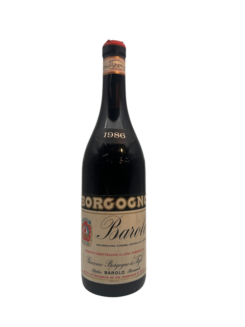 Fles Barolo Giacomo Borgogno 1986 rode wijn